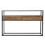 Console avec plateau en verre Olivern