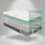 Matelas hybride en mousse viscoélastique de refroidissement et ressorts ensachés 12 po LUMERIS-531629448