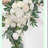 Elegant Wedding Flower Arch Kit with Drapes