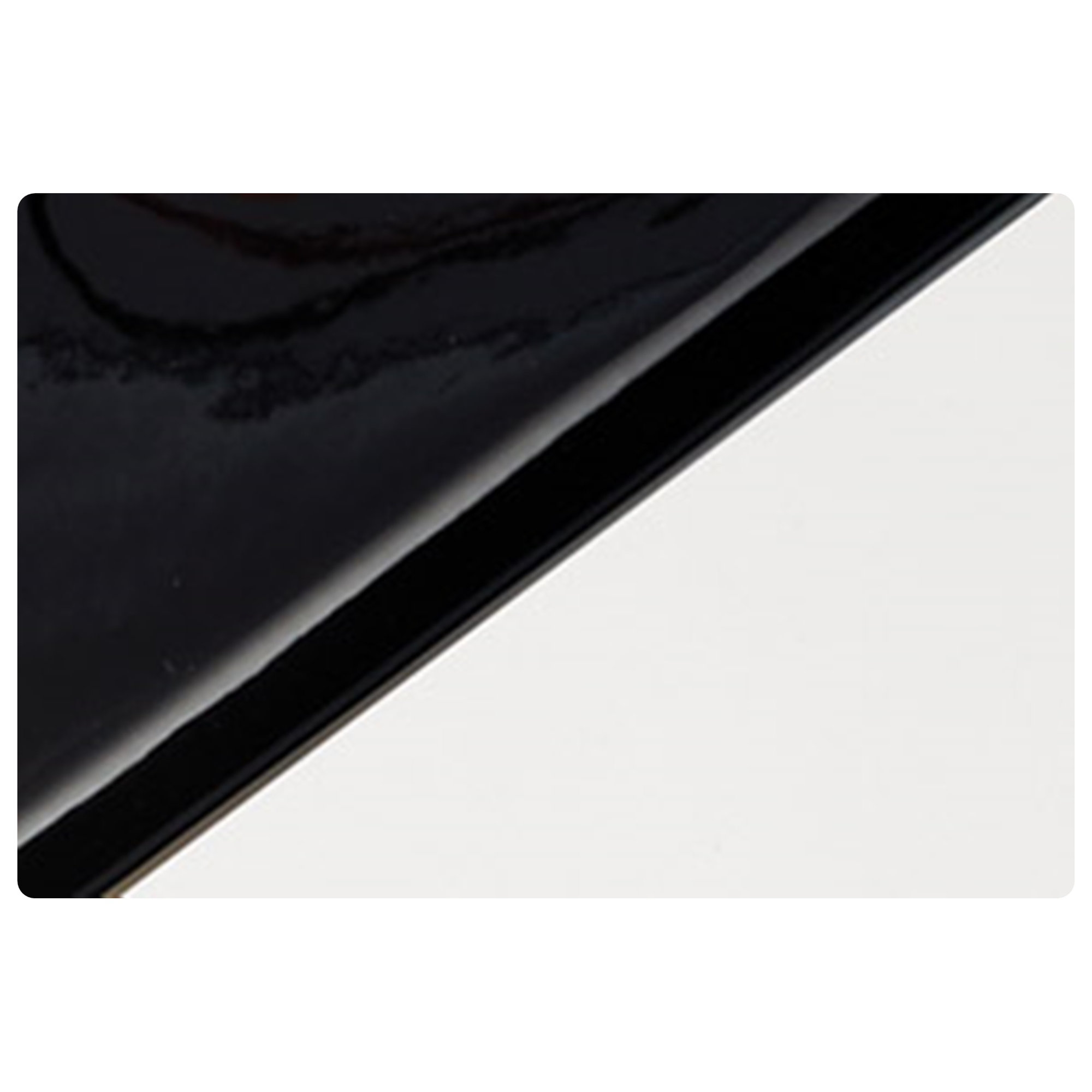 Rosalino Single Light Ceramic Dimmable Flush Mounted Sconce, Gloss Black/Matte White