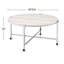 Table basse ronde avec cadre en métal