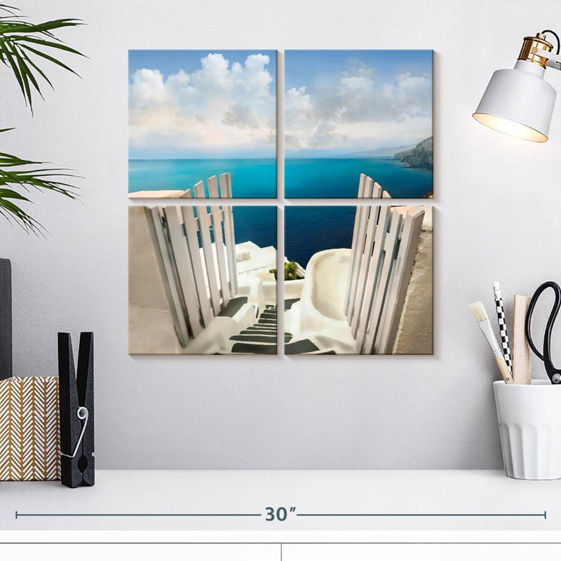 Nicci Seaside Blue Dreams, H 18 po x l 18 po