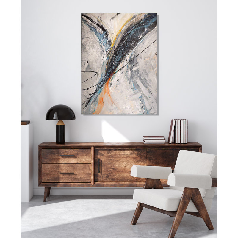 Convergence - reproduction d'art sur toile, Toile encadrée noire, H 25,5 po x l 21,5 po x P 1,75 po