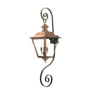 Earlimart 59.25'' Plug-In Outdoor Lantern with Electric Candle