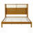 Premium Rubber Wood Platform Bed Frame, King Size with Headboard