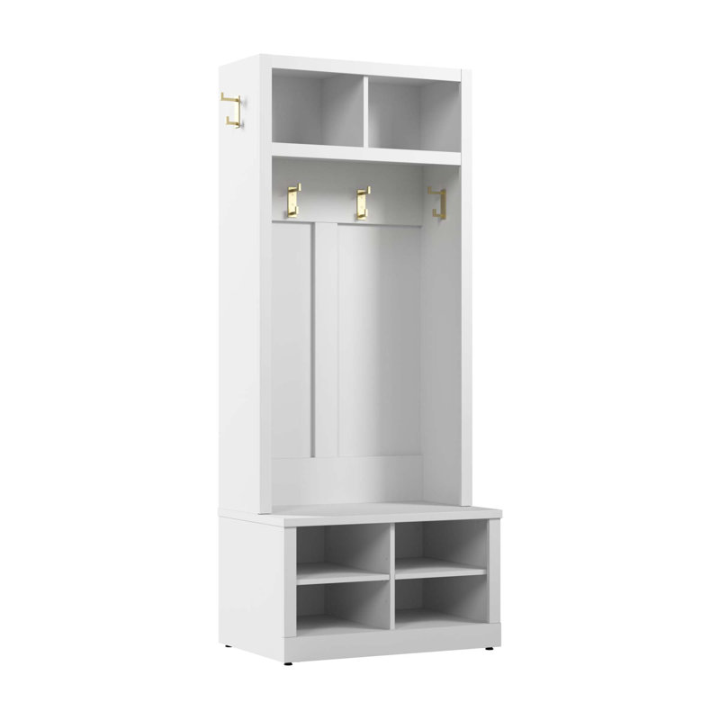 Banc à chaussures et portemanteau Yerani 30 W