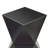 Prism Hourglass Glass Side Table - Black-470376047