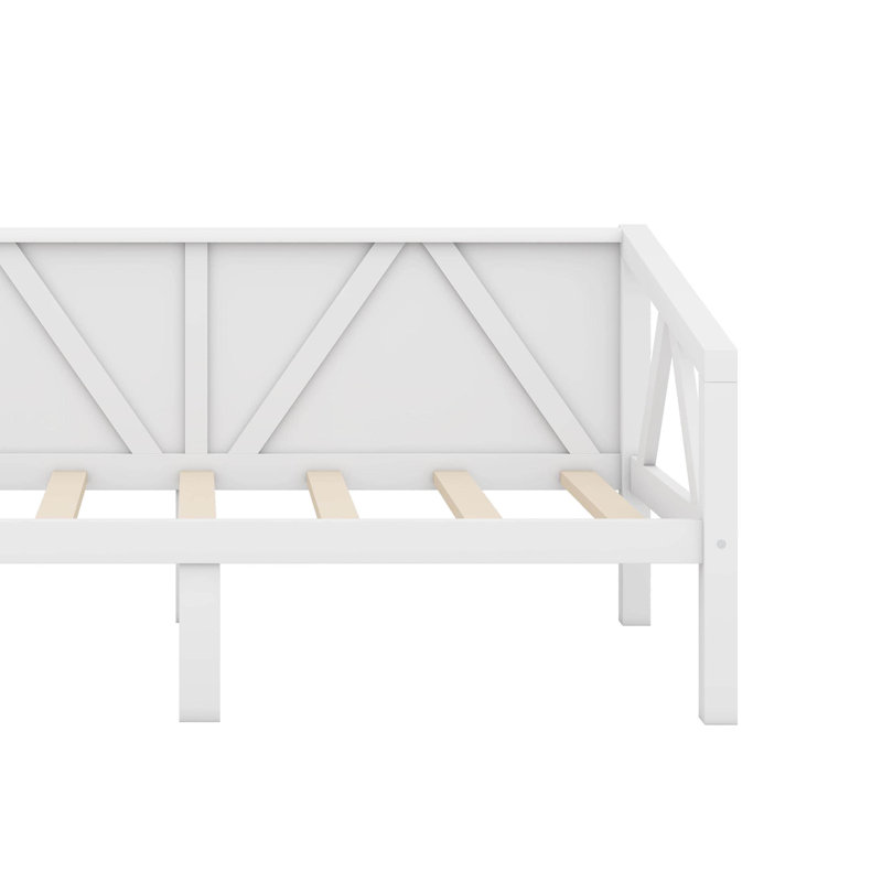 Lit de jour, Lit simple, Blanc