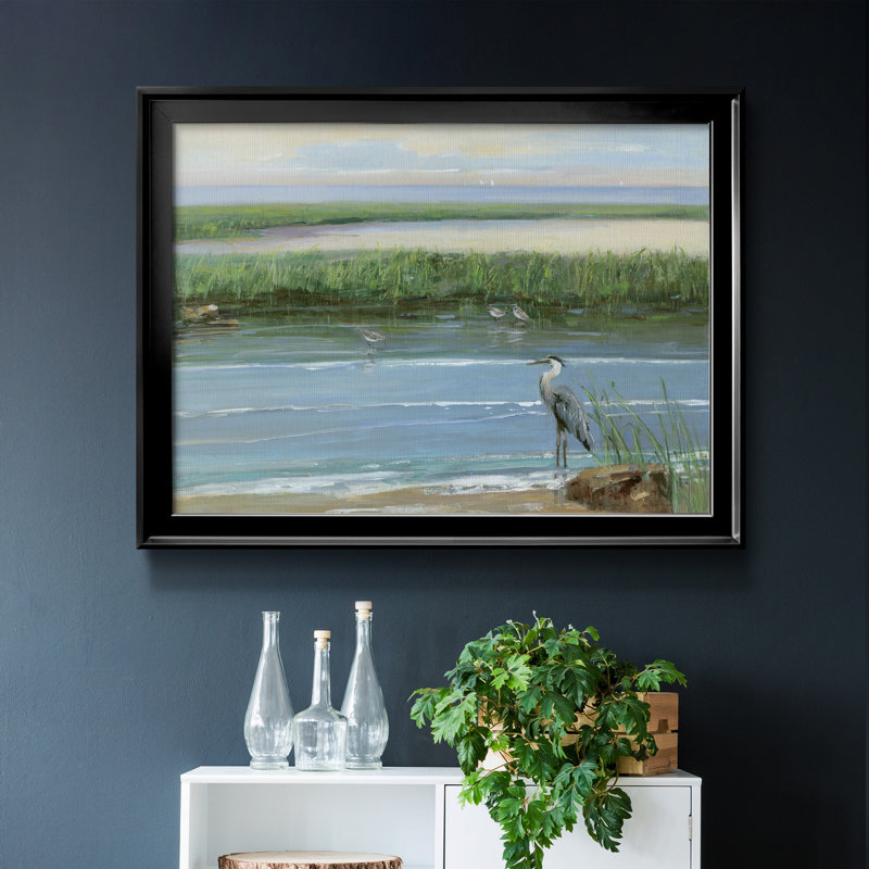 Peace and Calm II - peinture sur toile encadrée, H 18,5 po x l 24,5 po x P 1,5 po, Noir