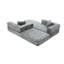 Canapé-lit pliant de 78 po avec accoudoirs amovibles en forme de L, canapé-lit modulaire en chenille désossé escamotable, canapé-lit pliable en mousse à mémoire de forme pour petits espaces-2070532771