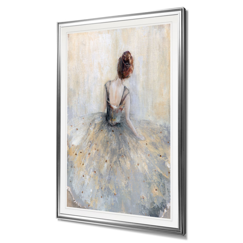 « belle contemplation », impression, H 30 po x l 22 po x P 1,5 po, Cadre argenté