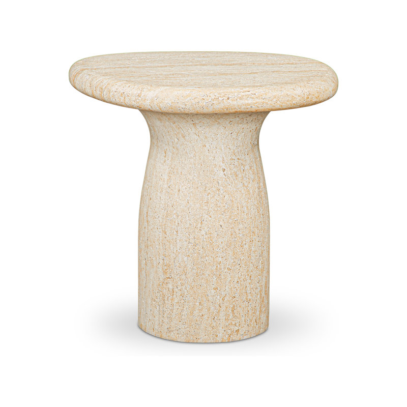 Outdoor Square Side Table, Beige