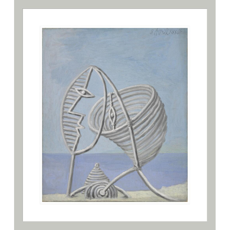 [Portrait of a Young Girl] par Pablo Picasso, impression giclée sur cadre, H 26,82 po x l 23,5 po