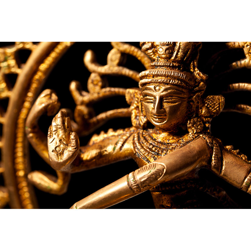 Statue Of Indian Hindu God Shiva Nataraja by F9photos - Wrapped Canvas Print, 81cm H x 122cm W x 3.8cm D