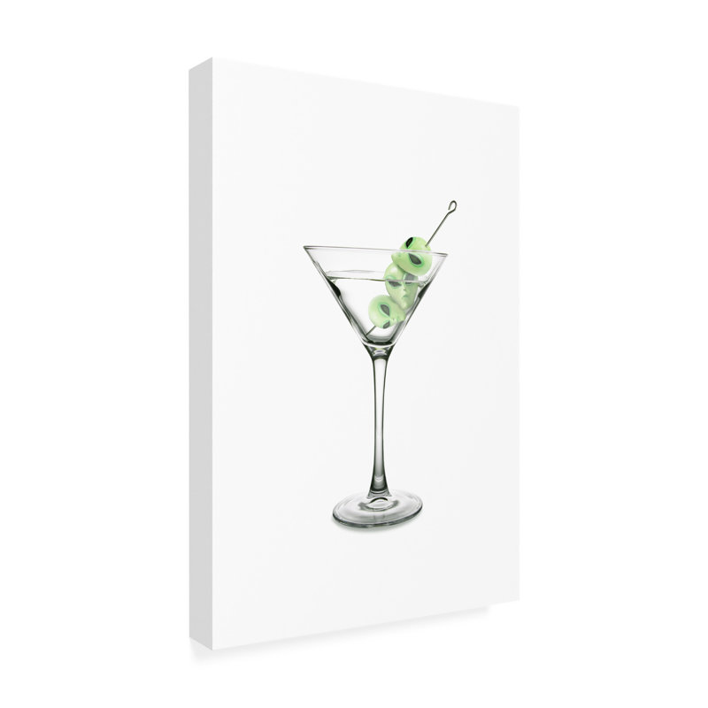 «Ufo Martini» par Artem Pozdniakov - reproduction d'art sur toile tendue, H 32 po x l 22 po x P 2 po