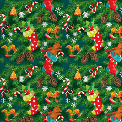 Tissu de Noël Ambesonne