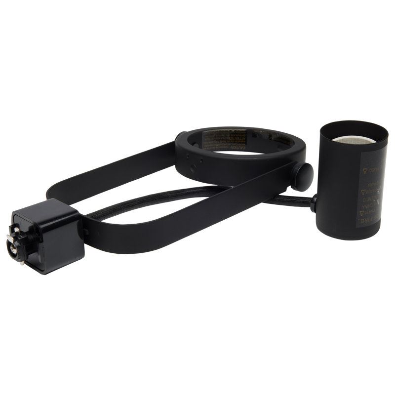 Nuvo Black 48" Metal 3-Light Gimbal Ring Track Kit