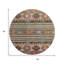 Tapis rond 8 po Tribal