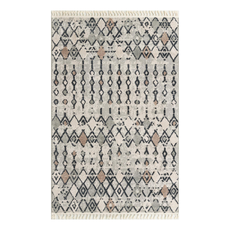 Gosnold Geometric Indoor Rug, Rectangle 6' x 9'