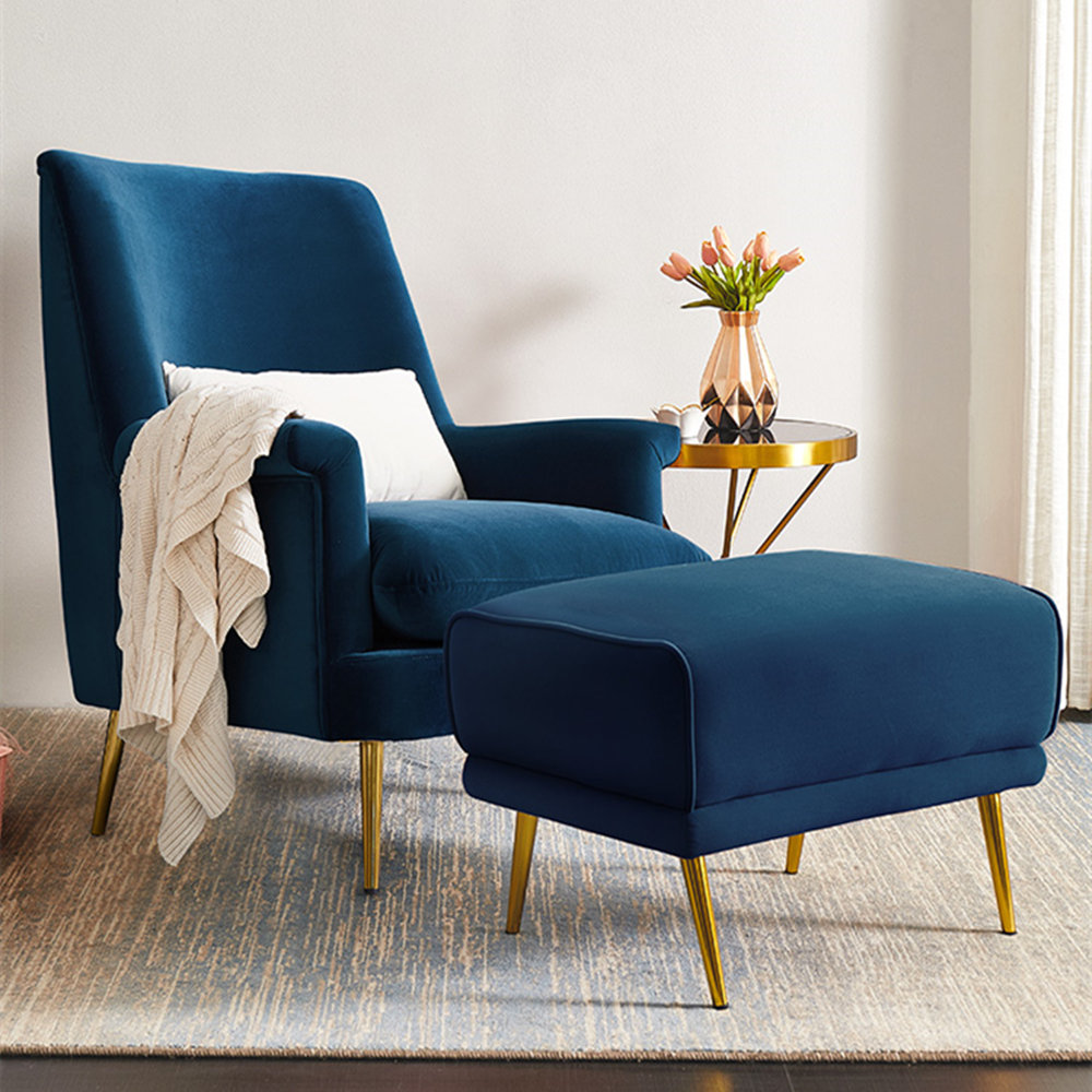 West elm velvet discount chair