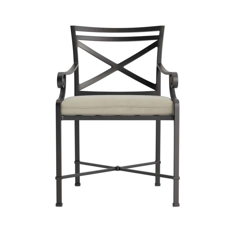 Venetian Outdoor Lounge Chair, Fusion Dove, Textured Pewter