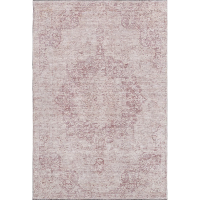 Premium Machine Washable Larock AMF1238 Global Rug, Rectangle 9' x 12'