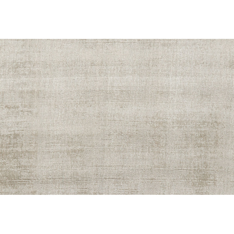 Textural Hand Knotted Wool Area Rug
