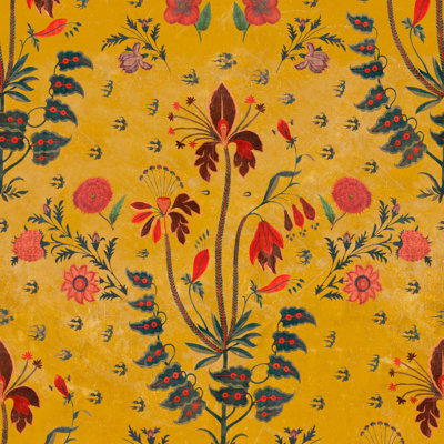 Hippie Spirit Floral Wallpaper Roll