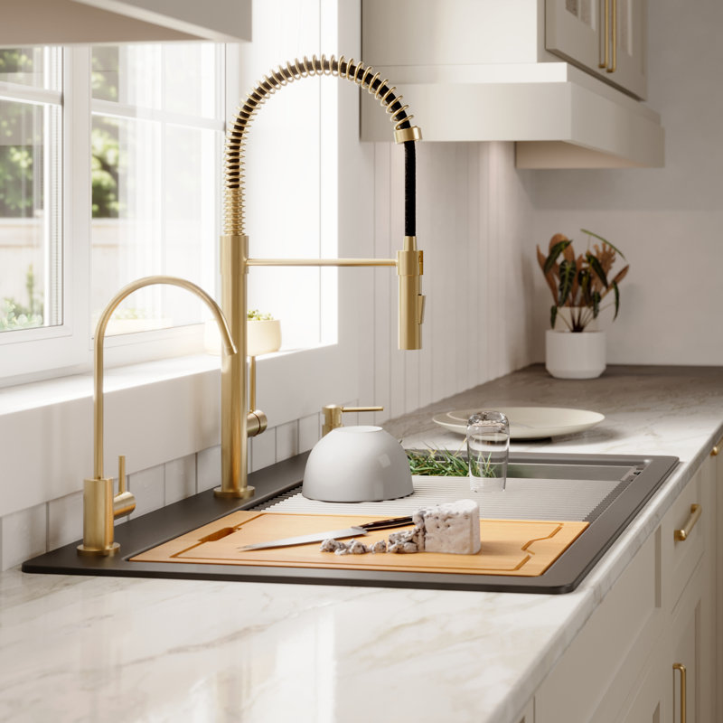Évier de cuisine à quartz 33 L, Noir