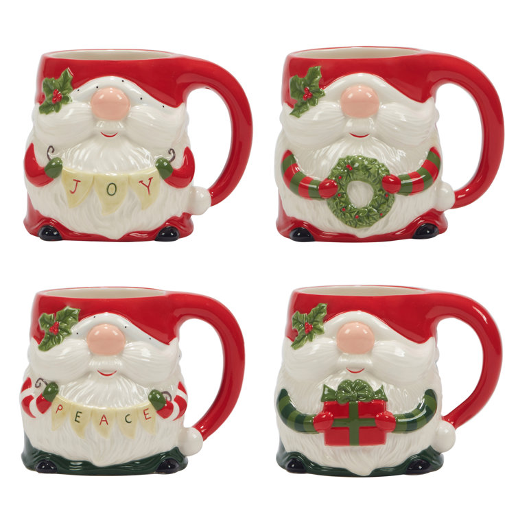 Tabletop Santa Gnome Mug Christmas Primitives By Kathy - Drinkware
