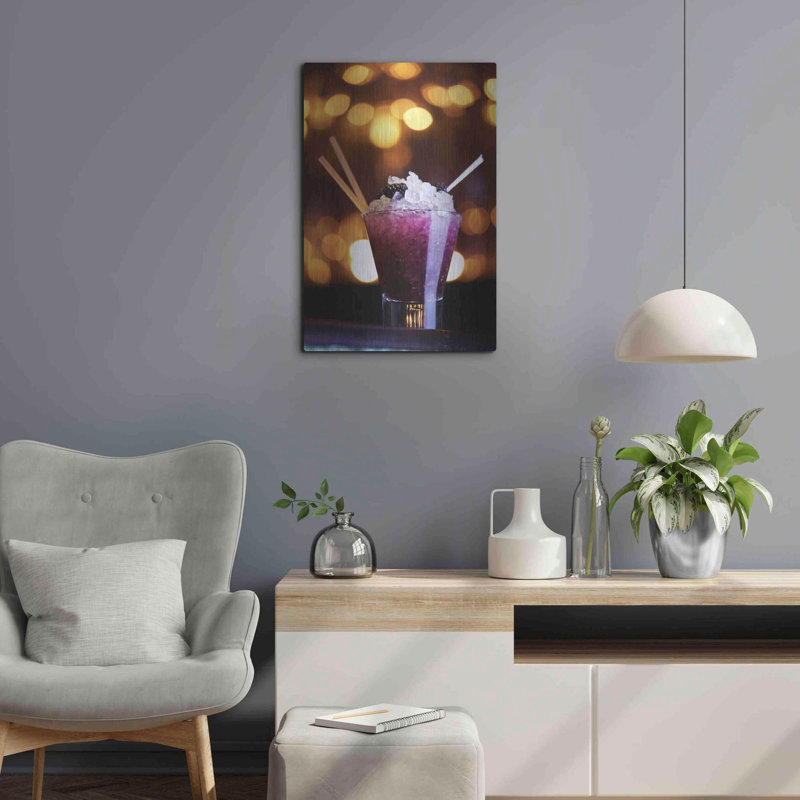 Mauve violet, art mural en métal, H 24 po x l 16 po