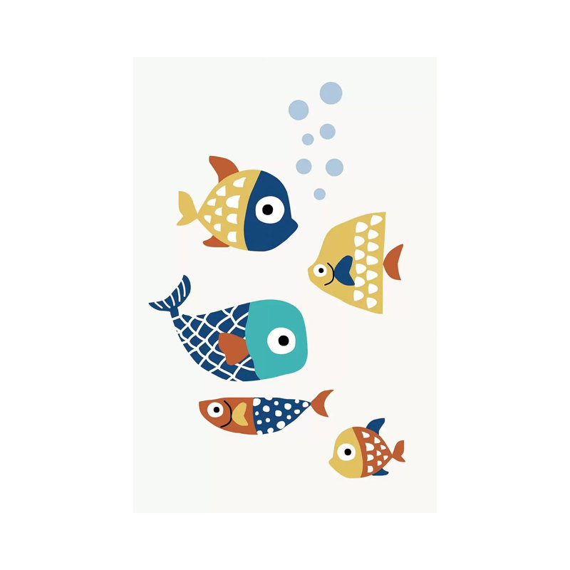Little Friends by Kubistika - Wrapped Canvas Print, 20.32 cm H x 30.48 cm W