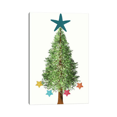 Coastal Christmas 1 Piece Wrapped Canvas Wall Art