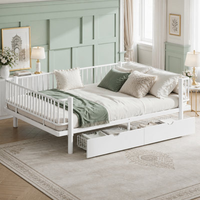 Platform Bed with Storage Drawers