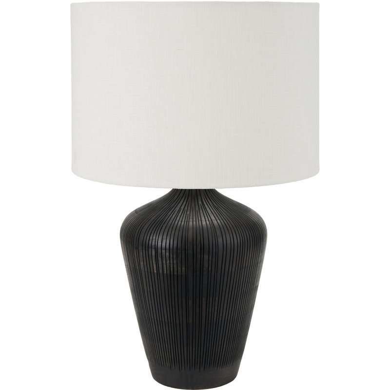 Table Lamp, White, Black