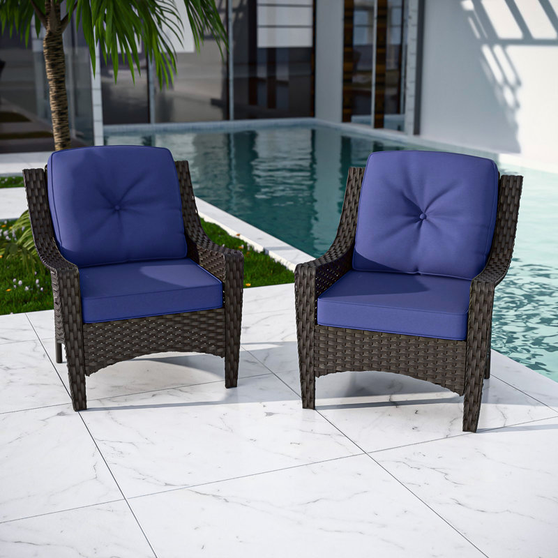 Chaise longue en polyéthylène (PE), Bleu très foncé