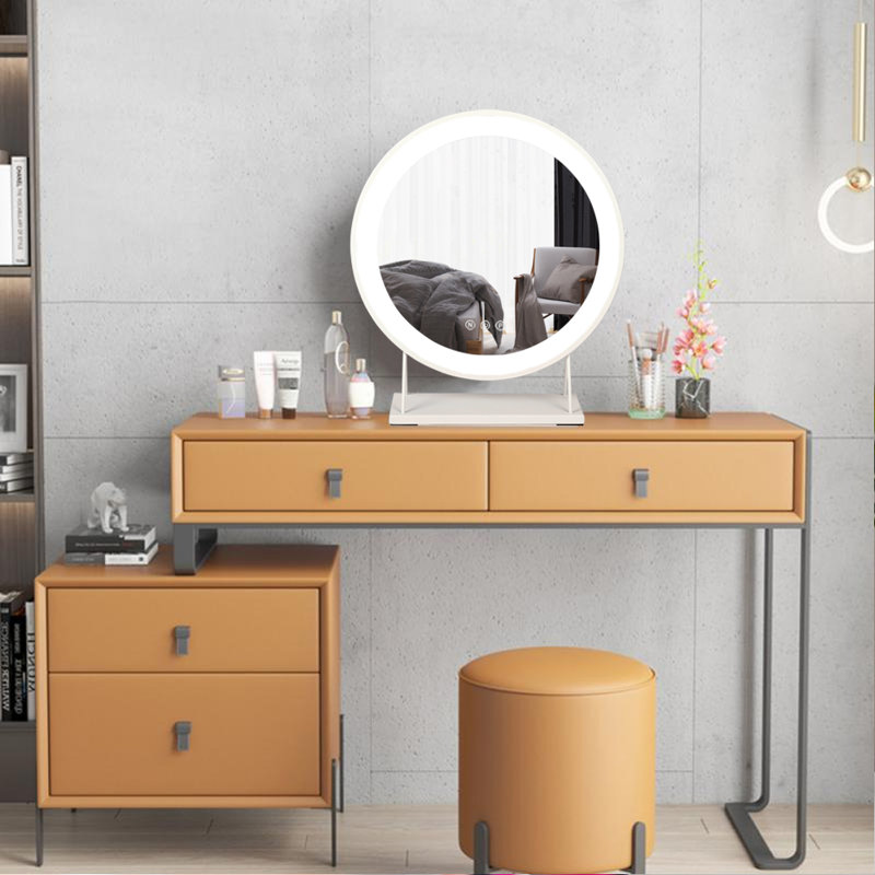 Bollen Metal Round Floor Mirror