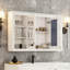 Armoire de salle de bain murale avec miroir et rangement-1143926154