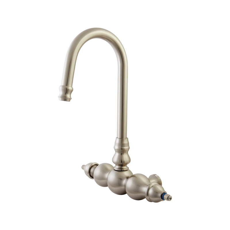 Vintage Goose Neck Faucet Body, Brushed Nickel