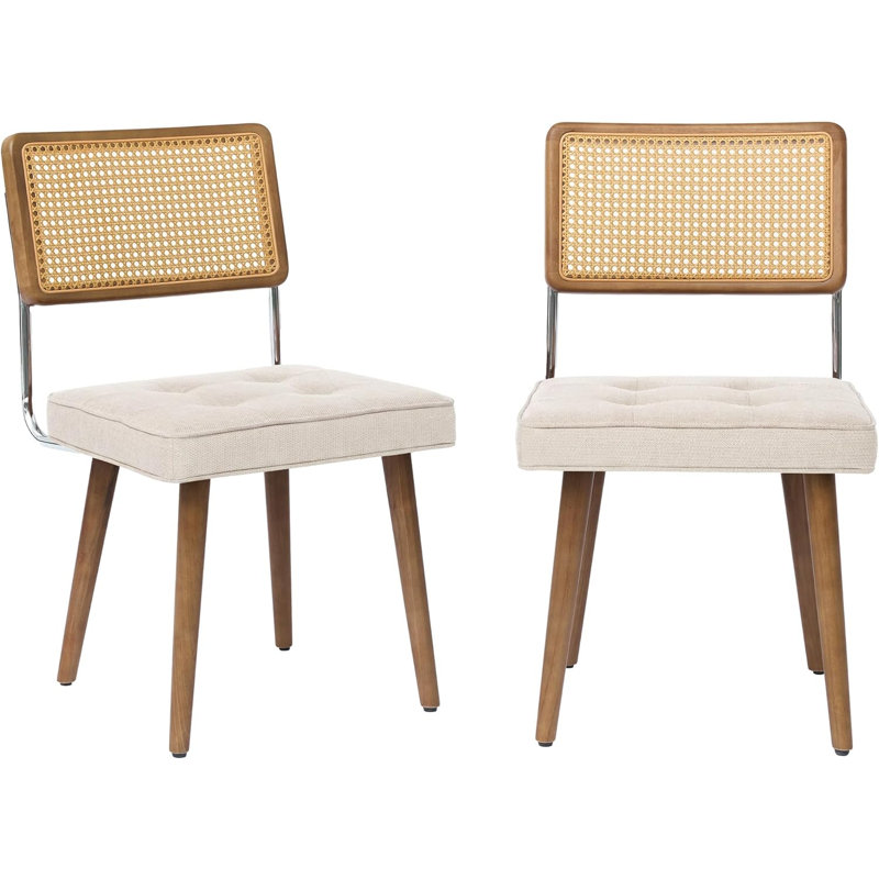 Outdoor Patio Dining Side Chair, 6, Beige
