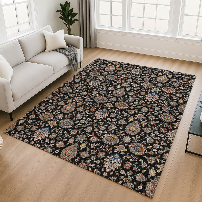 Tapis de qualité supérieure lavable à la machine Mayfield AMF2192 global, 3 pi x 5 pi, Noir