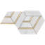 14" x 14" Natural Stone Mosaic Wall Tile