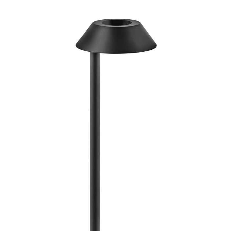 Aura Low Voltage Integrated LED Metal Pathway Light, Black