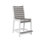 Chaise de comptoir Berlin Light Bristol avec comptoir gris clair et base blanche