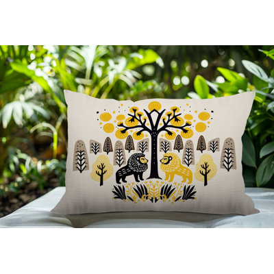 Oreiller rectangulaire intérieur / extérieur Comas Lion