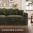Tolzmann U-Shaped Sectional Sofa in Soft Corduroy Fabric-1310739603