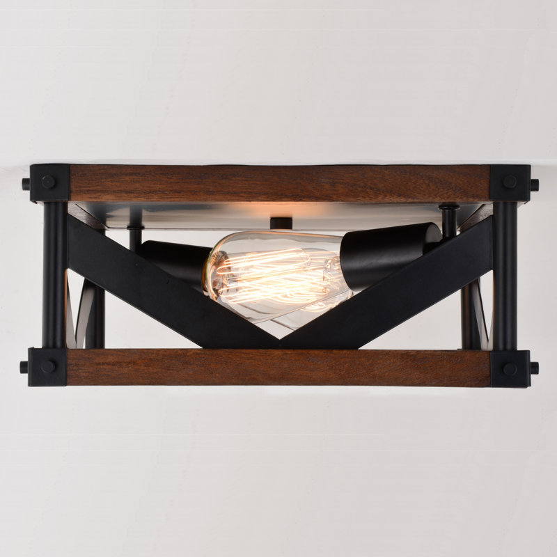 Plafonnier encastré 2 lumières 13 po