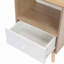 Table de chevet moderne 2 pièces, table basse de chambre à coucher avec tiroirs, tablettes, meubles de chevet de salon, blanc