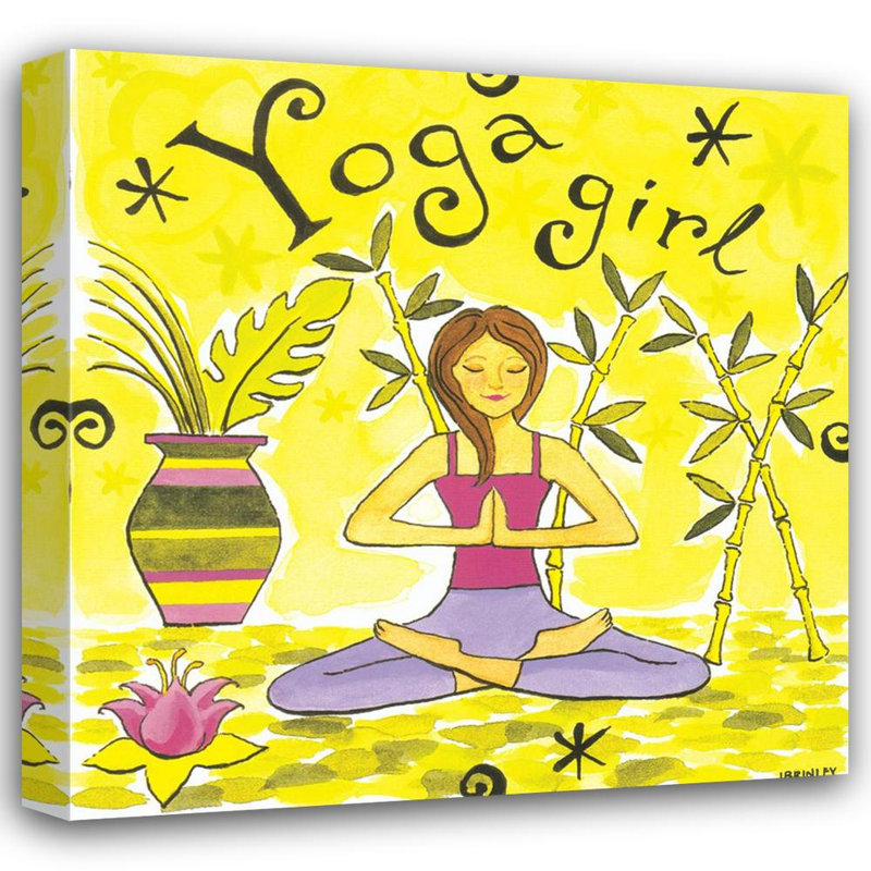 Pratiquante de yoga, H 20 po x l 20 po