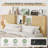 King Size Bed Frames With 4 Storage Drawers & 2-Tier Storage Headboards & Built-In USB Ports & Power Outlets-1058817921